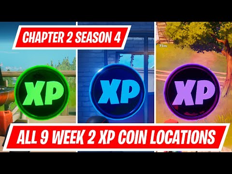 All 9 Season 4 Week 2 XP Coin Locations in Fortnite