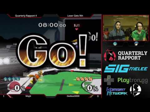 QR4 || Mayb (Peach) vs Zealous5000 (Marth, Fox) || LB