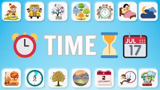 🌈 Learn English Vocabulary on the Topic of Time 🕰️ | Time Vocabulary for Kids | Oh Vui Kids