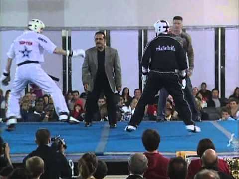 Europe vs USA Drew Neal vs Greg Betlach at 2010 Ocean State Grand Nationals Karate Tournament