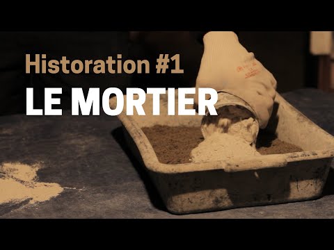 Préparation d'un mortier de chaux - Historation #1