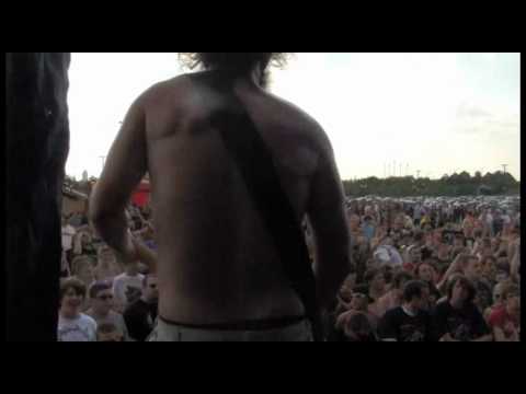 The Athiarchists raging The Jager Stage at Mayhem Festival in Camden, NJ