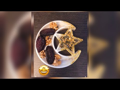 هلال من الريزن روعة 👌🏻كزينة وطبق على الطاولة 🤩 fantastic moon resin