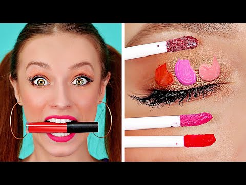 FUN DIY MAKEUP TIPS AND TRICKS || Cool and simple ideas for girls by 123 GO!