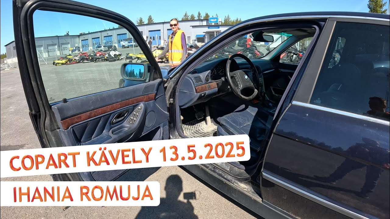 Copart kävely 13.5.2025 - Hieno E38 bemari, poikkeuksellisen siisti 300C ja paljon muuta