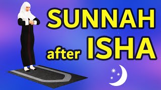 How to pray Sunnah after Isha for woman (beginners) - with Subtitle