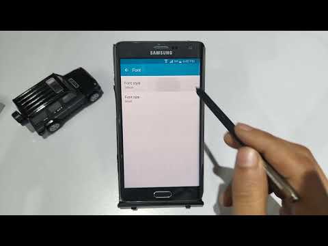 how to Change Font setting in Samsung Galaxy note | samsung note edge me Font ko Change kaise kare