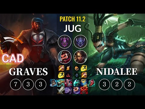 HLE CaD Graves vs Nidalee Jungle - KR Patch 11.2