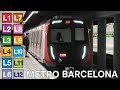 [4K] 🇪🇦 Barcelona Metro - All The Lines / 🇪🇦 Metro de Barcelona - Todas las Líneas (2024)