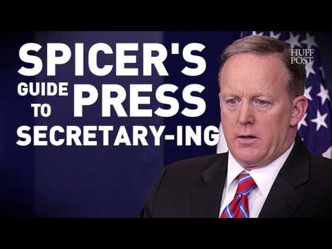 Sean Spicer's Ultimate Guide To Press Secretary-ing