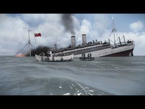 The Sinking Of A Large Hospital Ship With One Torpedo | Silent Hunter 5 With TWOS Mod
