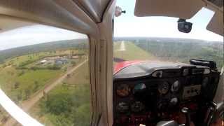 preview picture of video 'Approach and Landing @Curvelo - MG (SNQV) C150 GoPro Hero2'