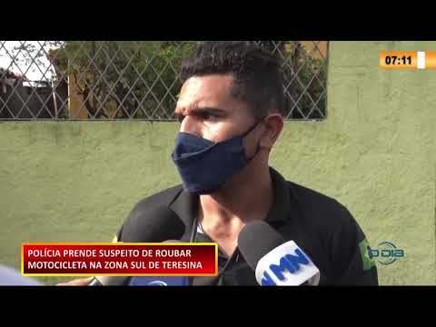 Polícia prende suspeito de roubo de motocicleta na Zona Sul 09 11 2020