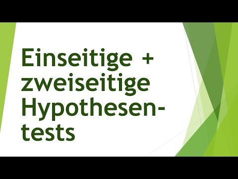 Einseitige Hypothesentests, zweiseitige Hypothesentests bei Regression und Mittelwertvergleich