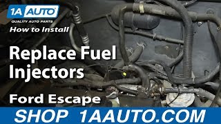 How To Replace Fuel Injectors 01-07 Ford Escape 2.0L