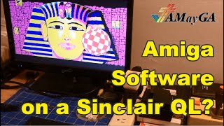 Quick Clip: Amiga Software on Sinclair QL - #AMayGA