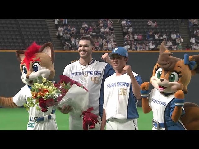 ファイターズ・木村文紀選手・ポンセ投手ヒーローインタビュー 8月27日 北海道日本ハムファイターズ 対 福岡ソフトバンクホークス