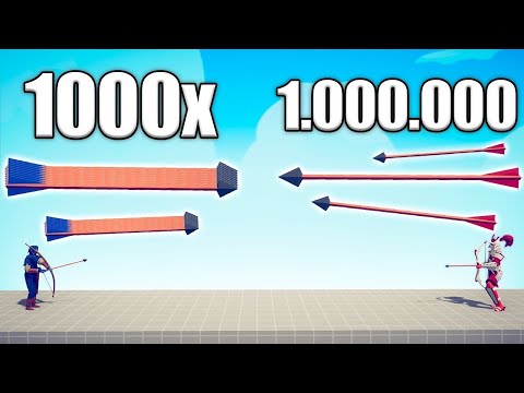 1.000.000 DAMAGE ARCHER vs 1000x OVERPOWERED UNITS - TABS | Totally Accurate Battle Simulator 2023