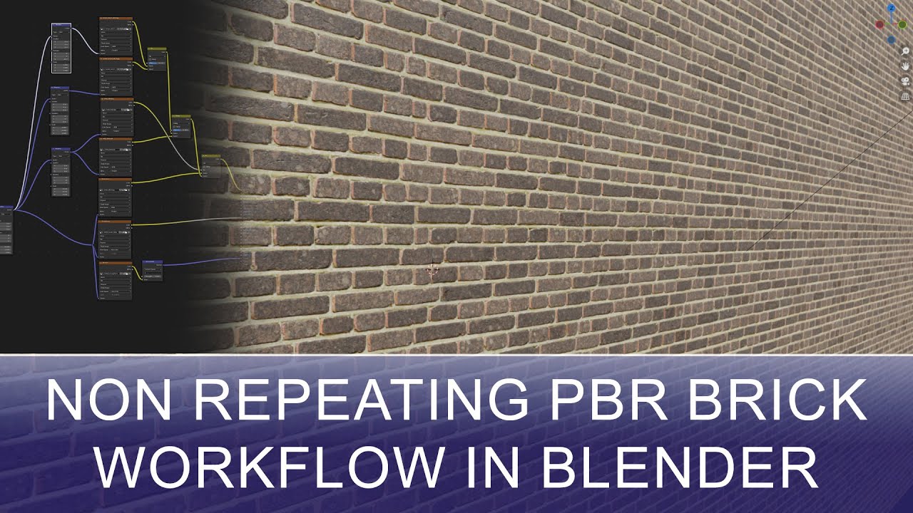 PBR Brick texture without repeat (Blender and Photoshop)