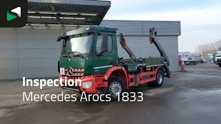 Mercedes-Benz Arocs 1833 4X2 Meiller Ak 12 LT skiploader Steelsuspension Big-A cami&oacute;n portacontenedores | Imagen 4 - Autoline