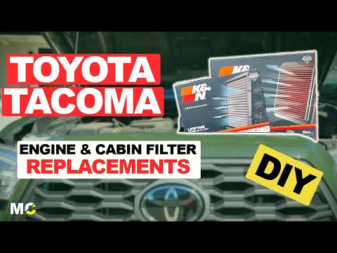 3RD Gen Toyota Tacoma Engine & Cabin Air Filter Replacement DIY | K&N 33-5017 K&N VF 2005