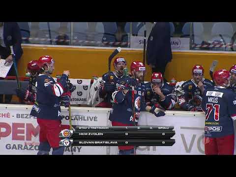 2.zápas semifinále HKM Zvolen - HC Slovan Bratislava ZÁZNAM
