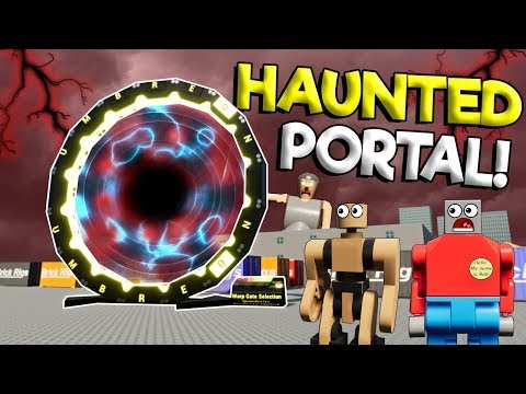 PORTAL OPENS UP HAUNTED LEGO CITY! - Brick Rigs Roleplay Gameplay - Haunted Lego Movie