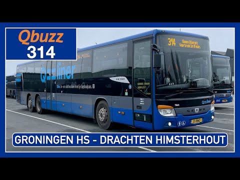 [4K] QBUZZ 314: GRONINGEN HS - DRACHTEN HIMSTERHOUT | 2023