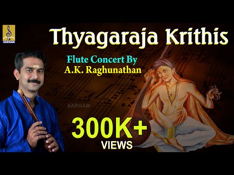 Thyagaraja Krithis | Classical Instrumental | Flute concert by A.K.Raghunathan #flute #thyagaraja