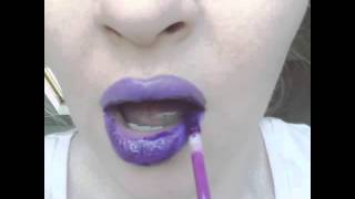 Purple lipstick tutorial