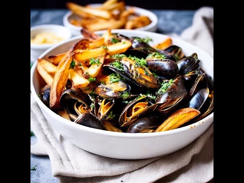 Delights of Moules Frites recipe ,A Traditional Belgian Dish
