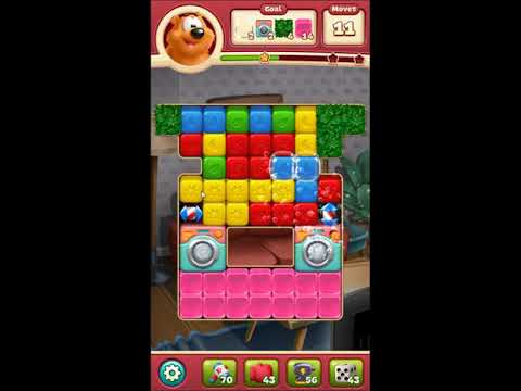 Toon Blast Level 2878 - NO BOOSTERS 🐻🐺🐱 | SKILLGAMING ✔️