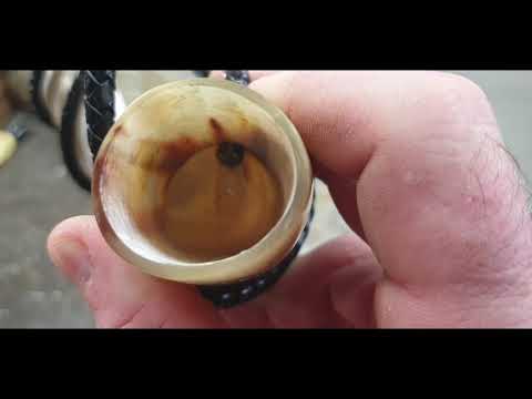 How to make a traditional cow/bull horn roaring horn.