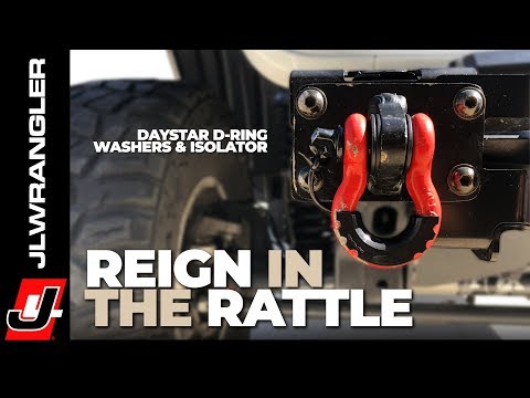 D-Ring Shackle Isolators and Washers by Daystar to Stop Rattle on Jeep Wrangler Bumper Mounts