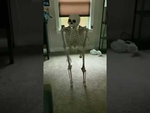 skeleton falling