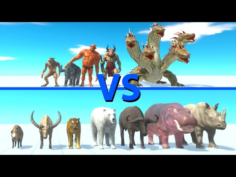 FANTASY Team vs MODERN MAMMALS Team - Animal Revolt Battle Simulator