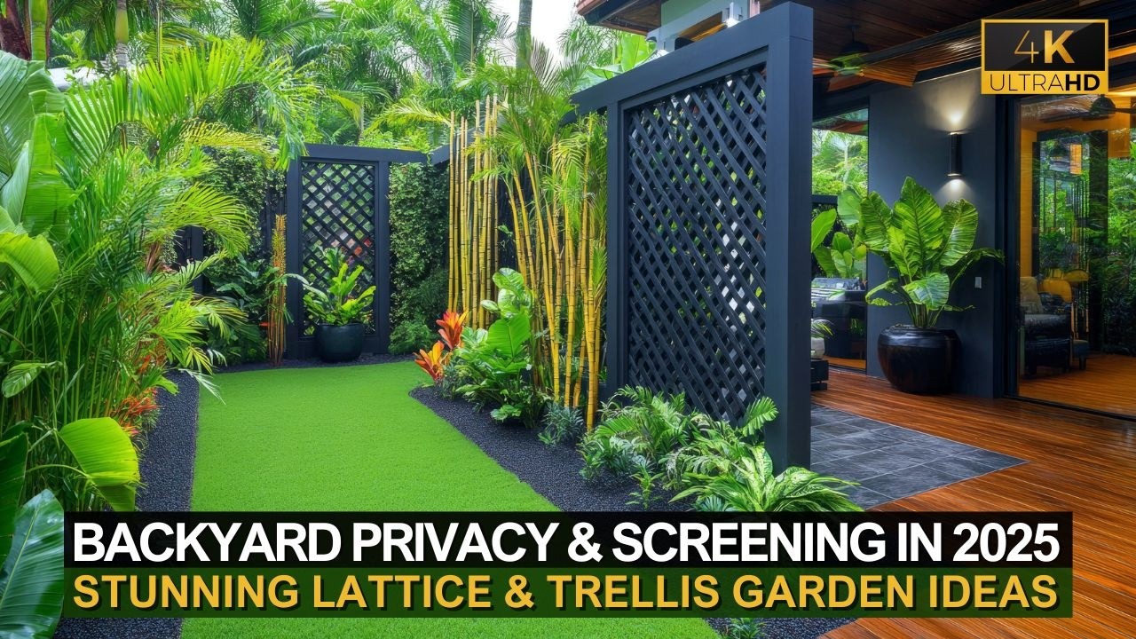 🌿 Stunning Lattice & Trellis Garden Ideas for Backyard Privacy & Screening in 2025