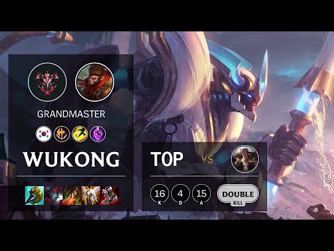 Wukong Top vs Sett - KR Grandmaster Patch 11.12
