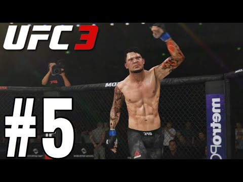 UFC 3 Middleweight Career Mode Walkthrough Part 5 - CLOSE RIVAL FIGHT!