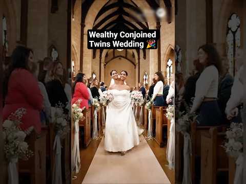 Wealthy Conjoined Twins Wedding — Everyone in Tears #short #trending #love #adorablevideo #wedding