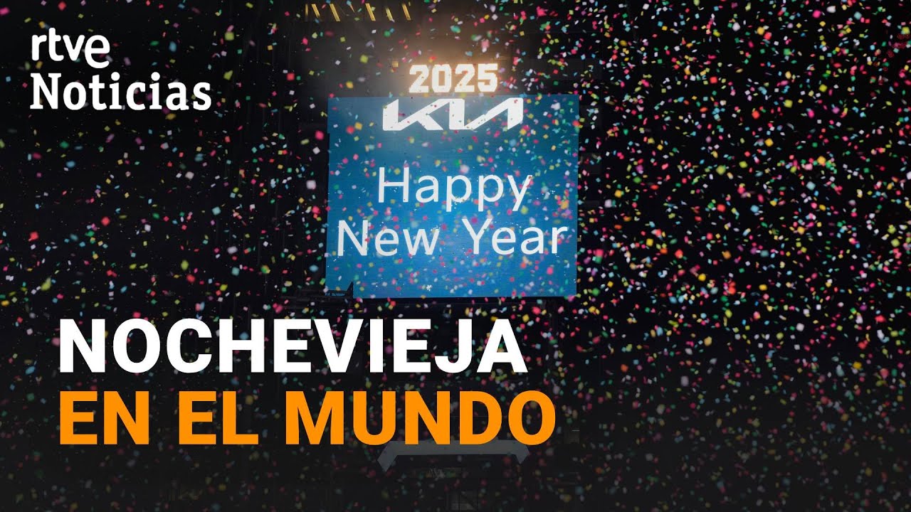 2025 CELEBRACIONES: MILLONES DE PERSONAS reciben con FIESTA y BUENOS DESEOS el AÑO NUEVO