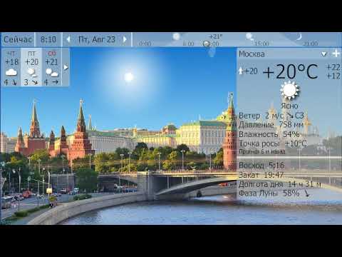 Погода. Москва. 22-25 августа 19 г