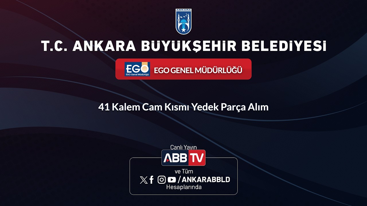 EGO GENEL MÜDÜRLÜĞÜ - 41 Kalem Cam Kısmı Yedek Parça Alım