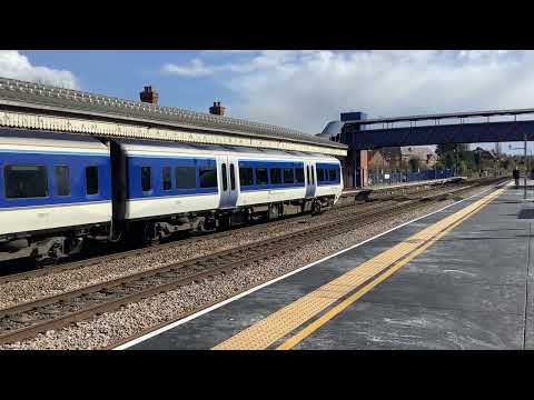 Chiltern 165 departure + Chiltern 168217 at speed through Princes Risborough- 2/4/22