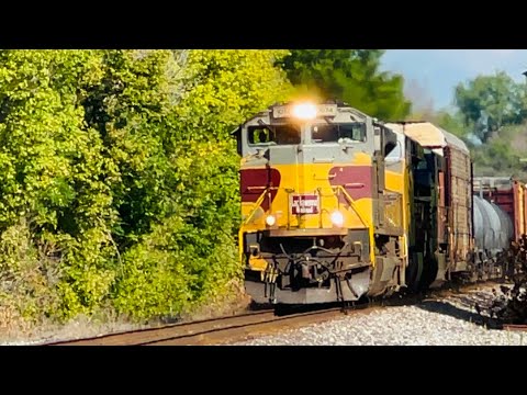 NS 1074 Lackawanna Leads a FAST 218 w/ UP Power @ St. Peters