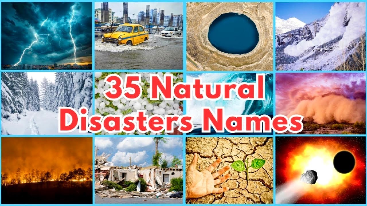 Natural Disasters for Kids | Learn Types of 35 Natural Disasters Names, Facts with Examples
