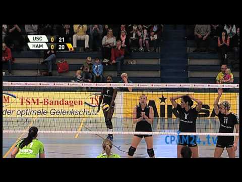 Volleyball USC Münster - VT Aurubis Hamburg Teil 2