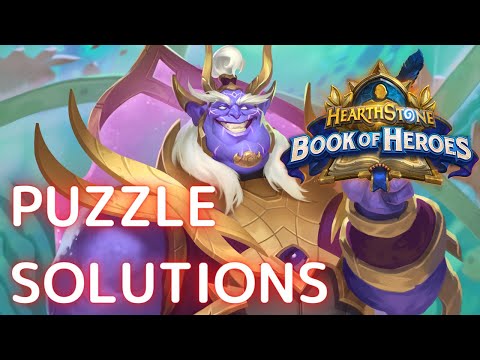 [ Puzzle Solutions ]Book of Heroes - Faelin - 9/17 - vs The Leviathan [Hearthstone]
