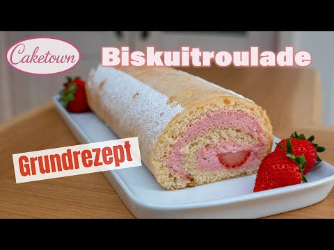 Biskuit Roulade, leicht und fluffig vom Konditormeister / Basic Rezept