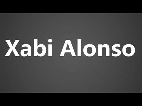 How To Pronounce Xabi Alonso
